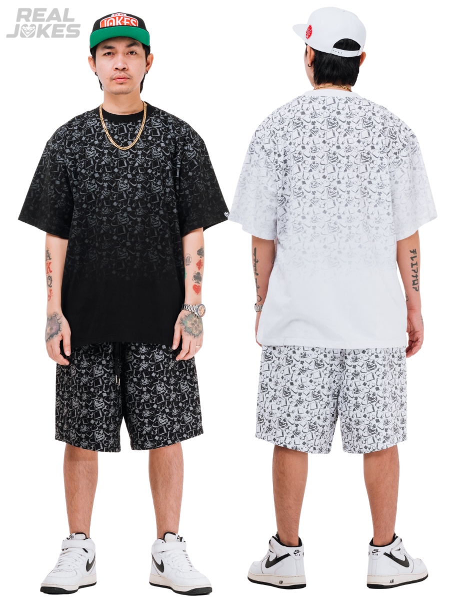 BADGES SHORTS - WHITE