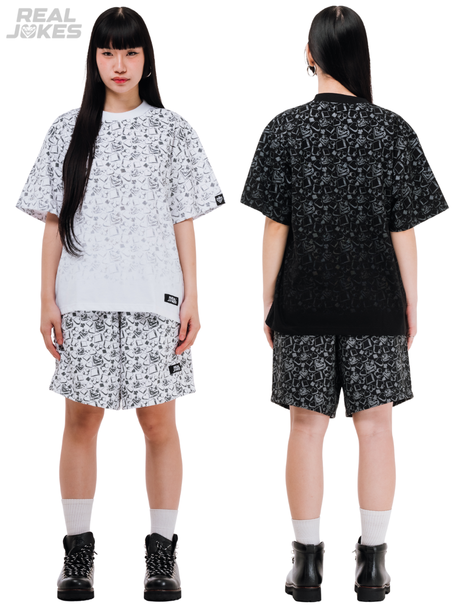 BADGES SHORTS - BLACK