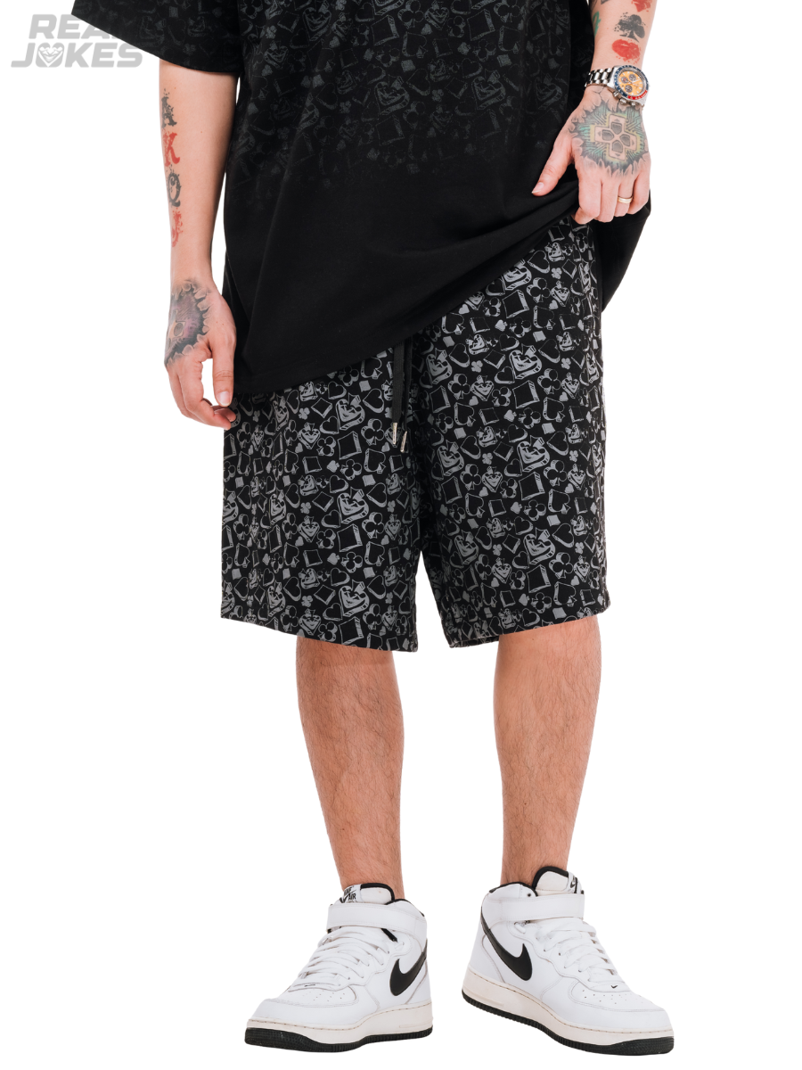 BADGES SHORTS - BLACK