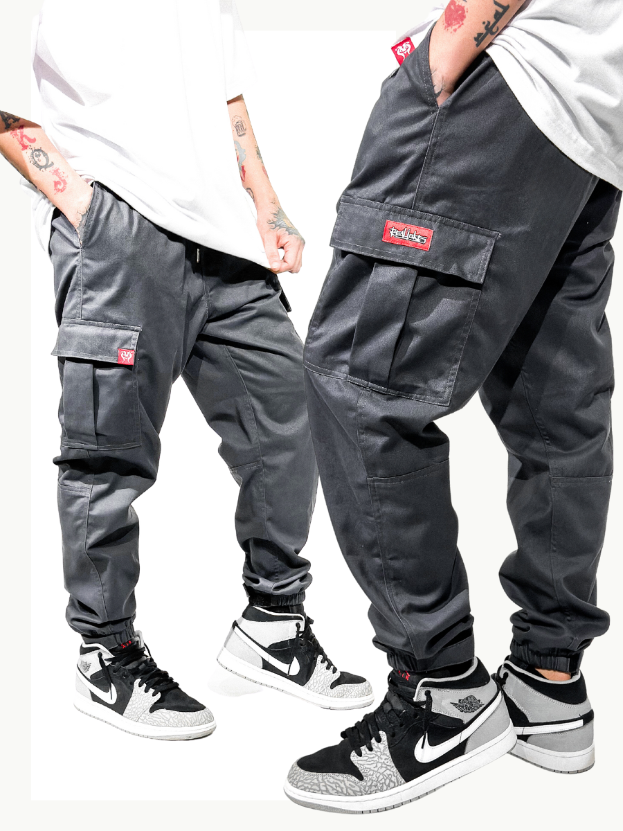 CARGO PANTS - GRAYSTONE