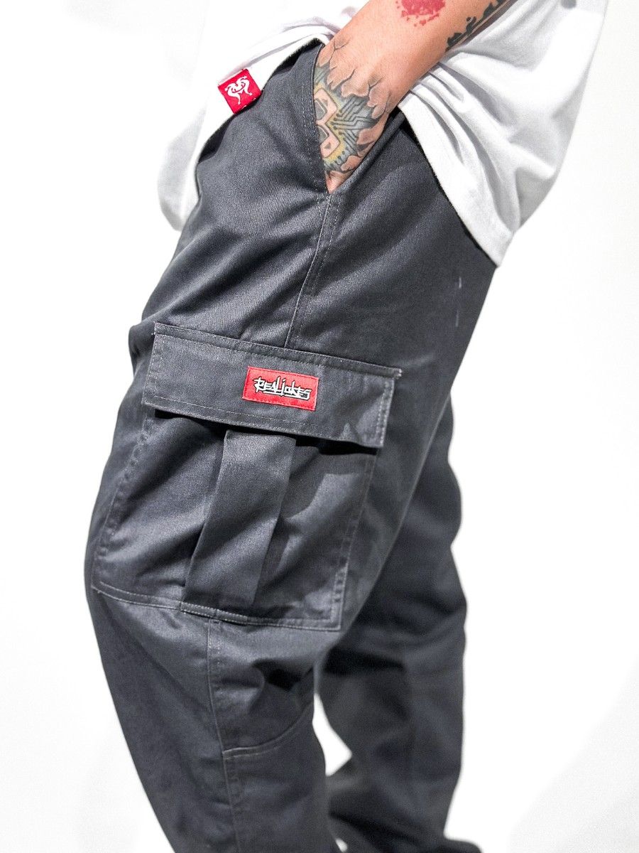 CARGO PANTS - GRAYSTONE