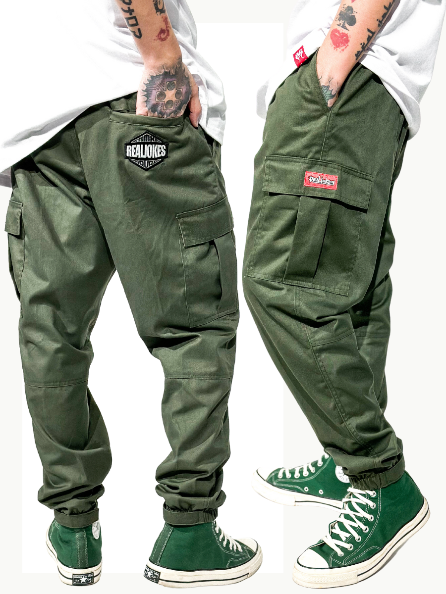 CARGO PANTS - MILITARY GREEN