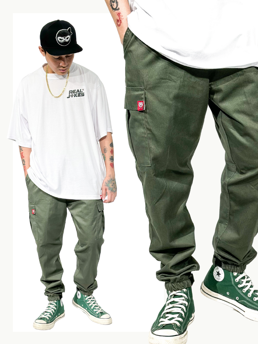 CARGO PANTS - MILITARY GREEN