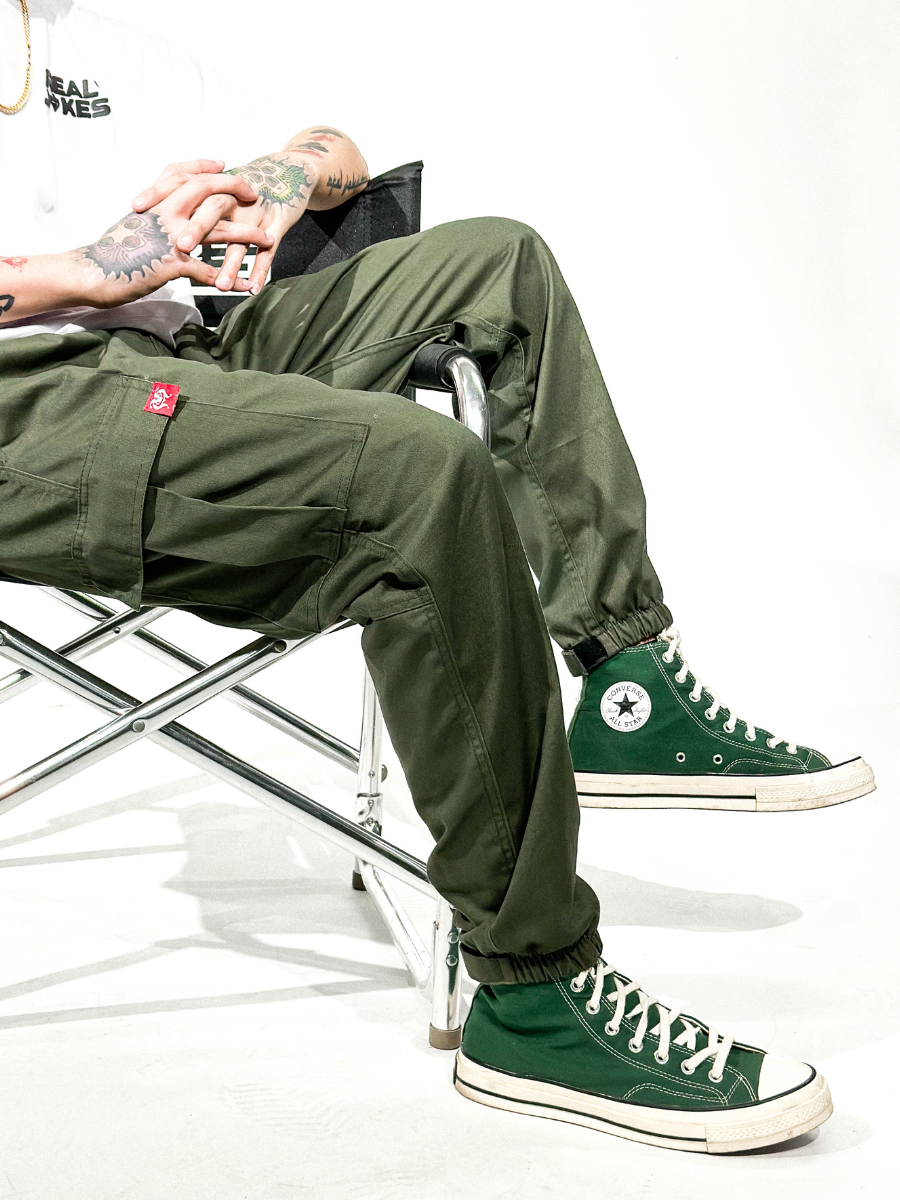 CARGO PANTS - MILITARY GREEN
