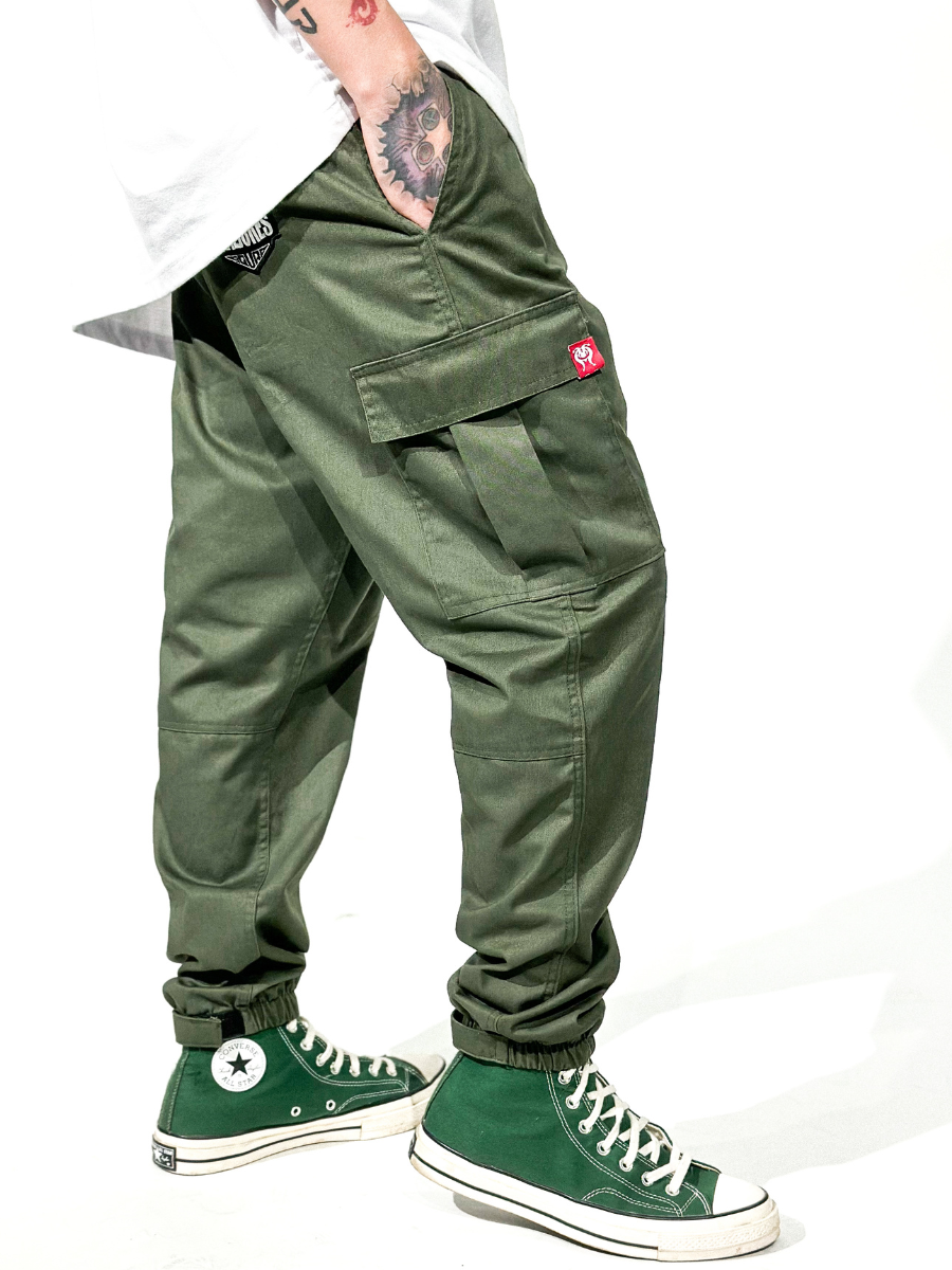 CARGO PANTS - MILITARY GREEN