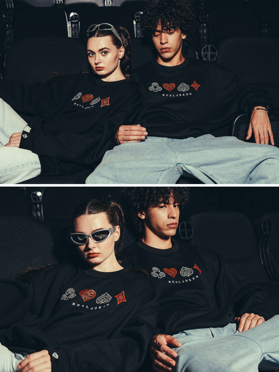 GOTH ELEMENT SWEATSHIRT - BLACK