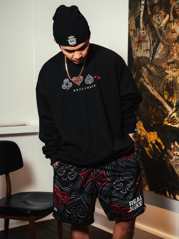 GOTH ELEMENT SWEATSHIRT - BLACK