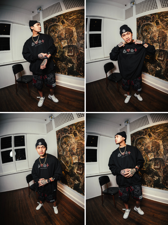 GOTH ELEMENT SWEATSHIRT - BLACK