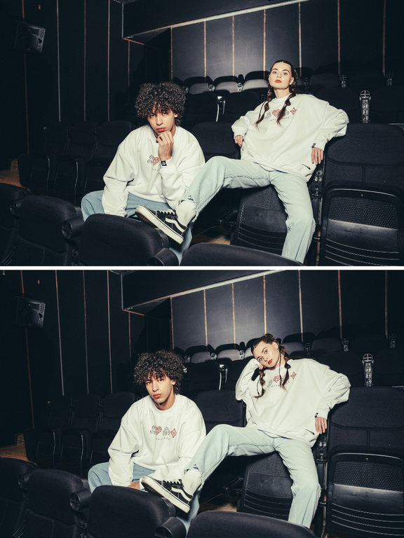 GOTH ELEMENT SWEATSHIRT - WHITE