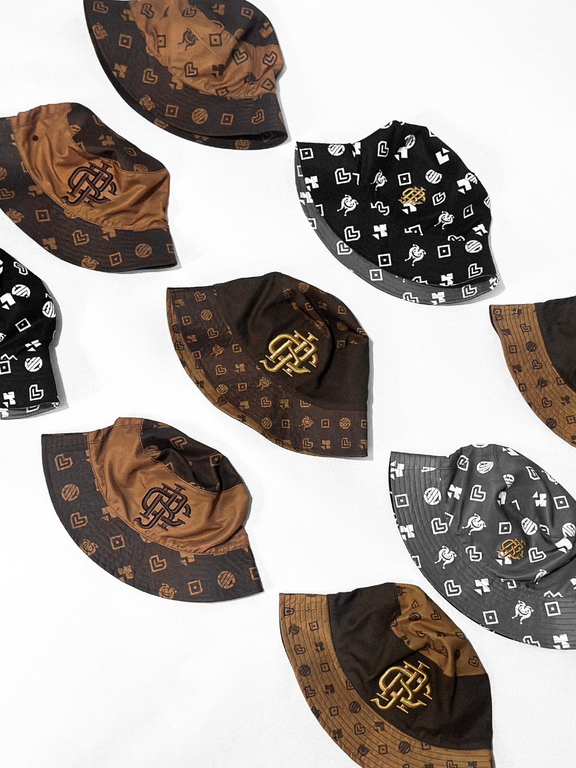 PRETZEL BUCKET HAT - DARK & LIGHT CHOCO