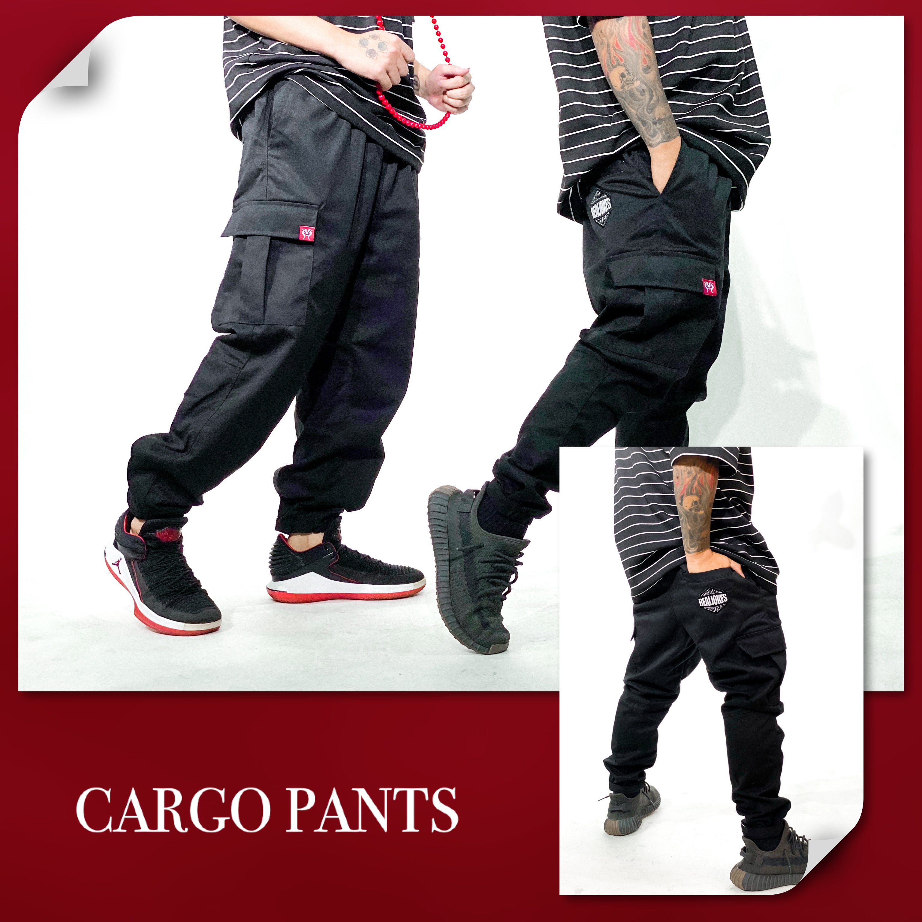 CARGO PANTS - BLACK