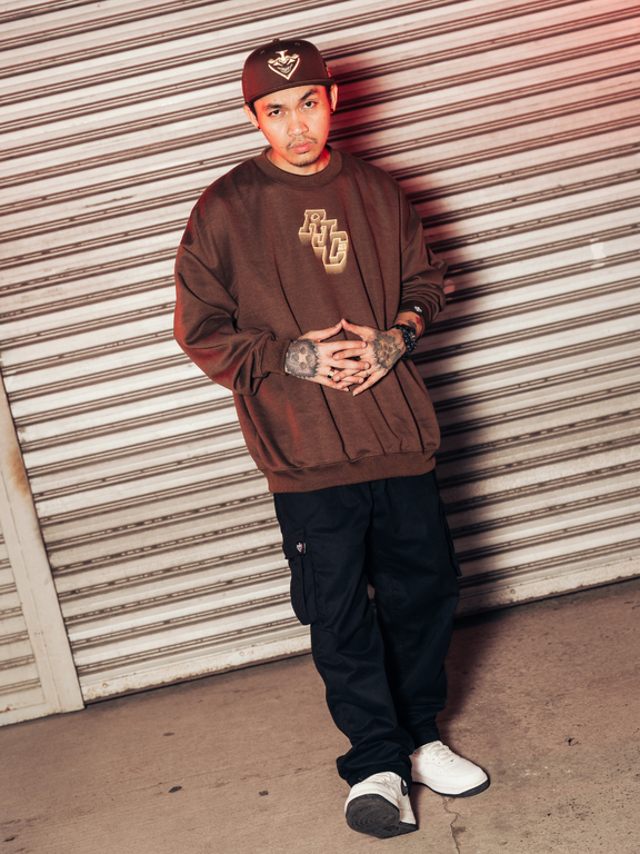 MAZE SWEATSHIRT - BROWN