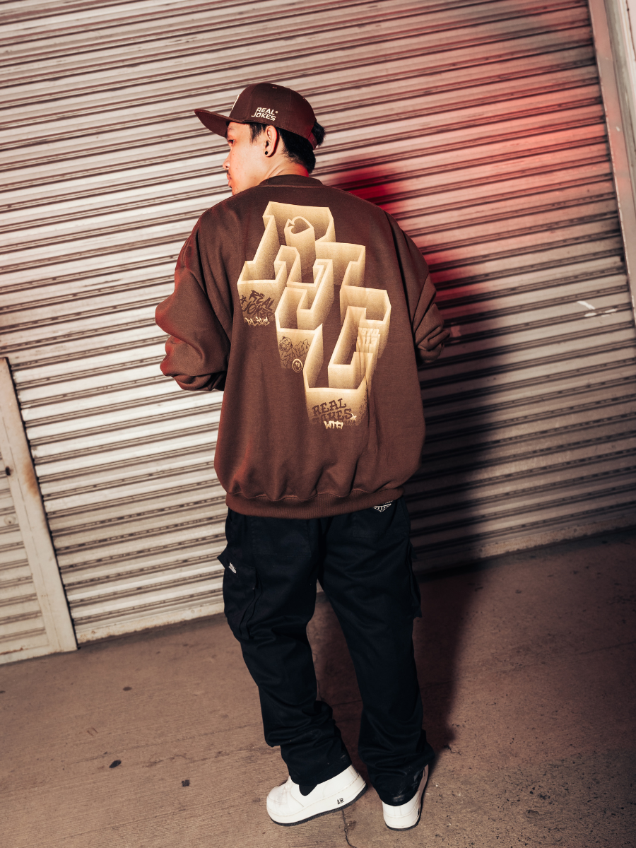 MAZE SWEATSHIRT - BROWN