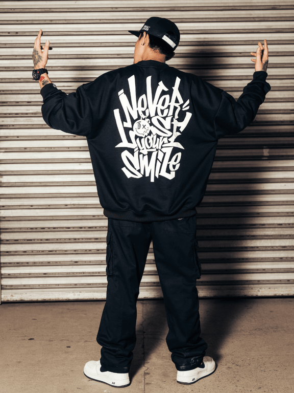 NLYS (Never Lose Your Smile) Sweatshirt - Black