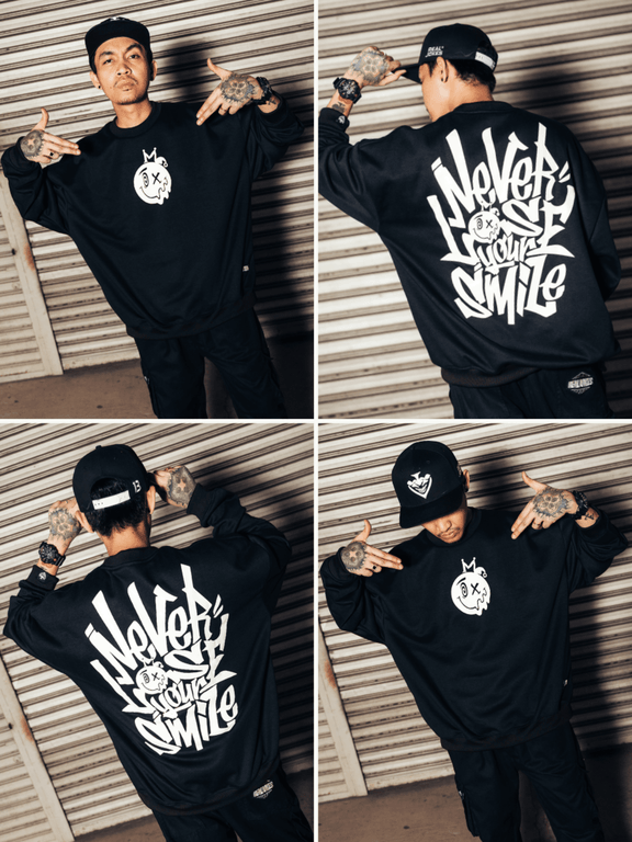NLYS (Never Lose Your Smile) Sweatshirt - Black