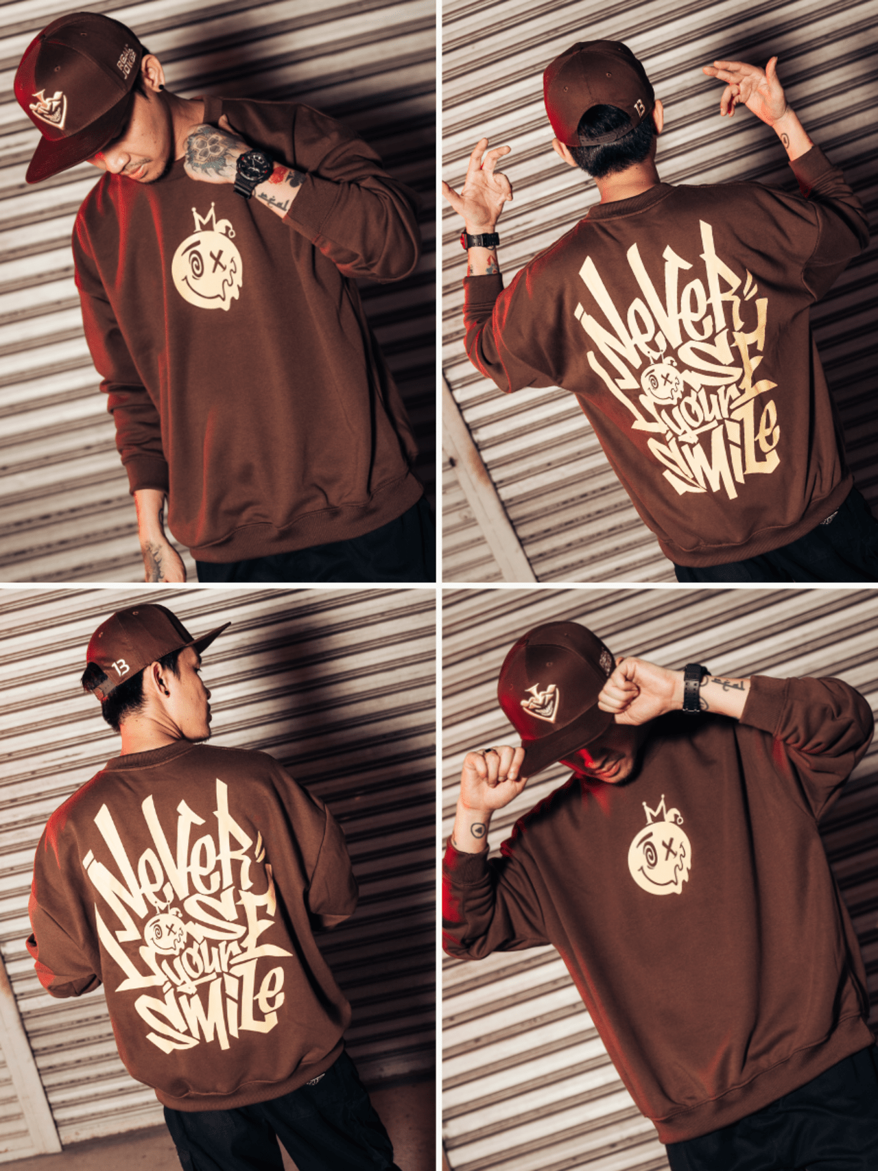 NLYS (Never Lose Your Smile) Sweatshirt - Brown
