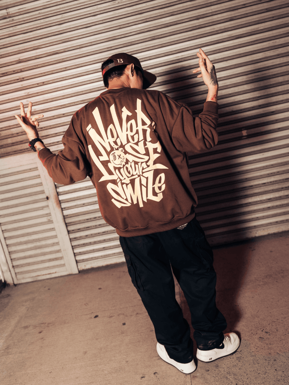 NLYS (Never Lose Your Smile) Sweatshirt - Brown