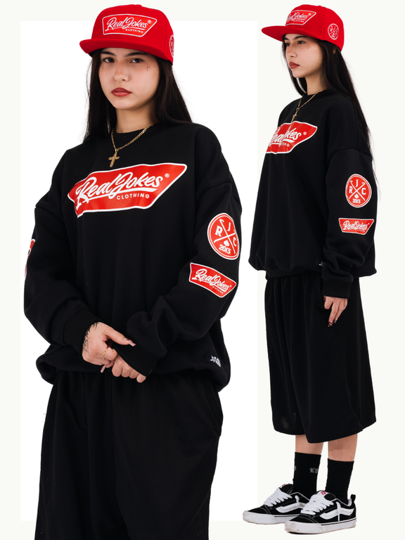 POPTAG SWEATSHIRT - BLACK