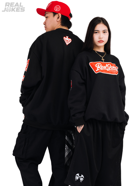 POPTAG SWEATSHIRT - BLACK