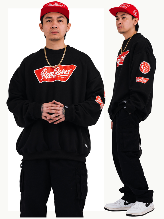 POPTAG SWEATSHIRT - BLACK