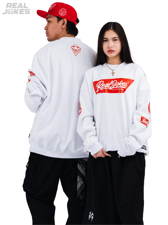 POPTAG SWEATSHIRT - WHITE