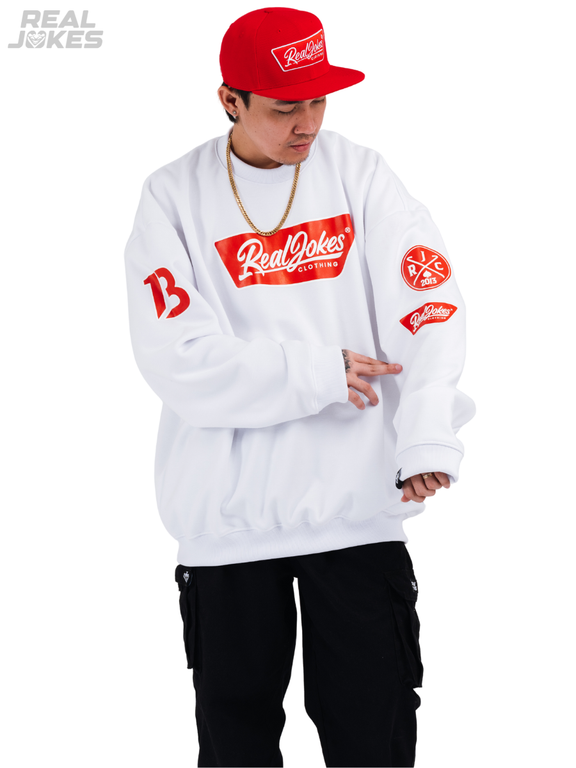 POPTAG SWEATSHIRT - WHITE