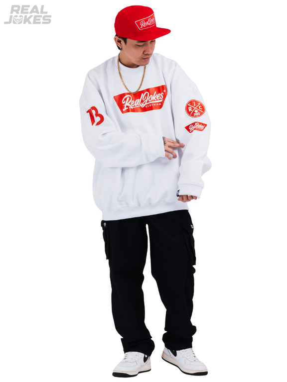 POPTAG SWEATSHIRT - WHITE