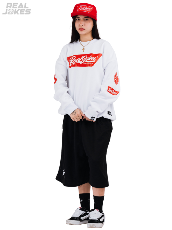 POPTAG SWEATSHIRT - WHITE