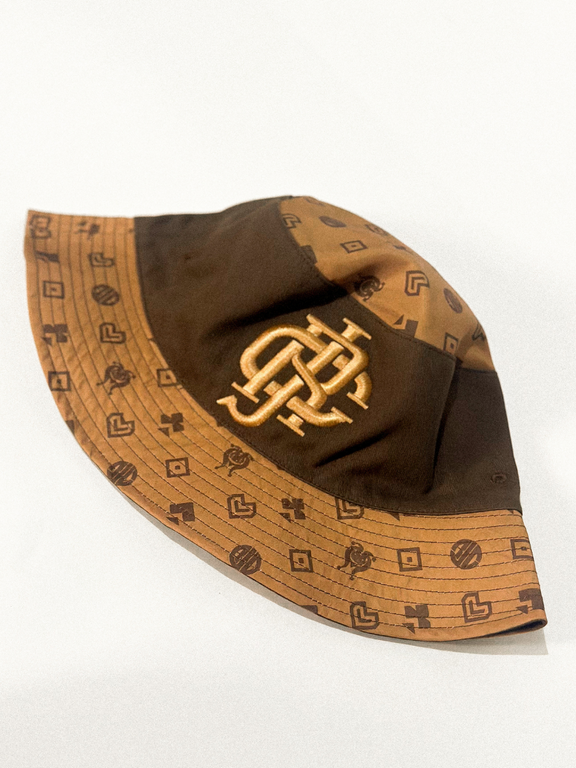 PRETZEL BUCKET HAT - DARK & LIGHT CHOCO