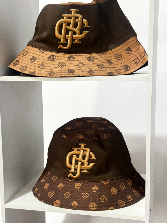 PRETZEL BUCKET HAT - DARK & LIGHT CHOCO