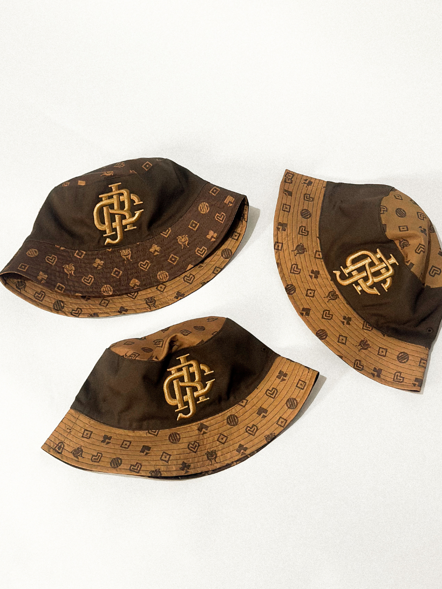 PRETZEL BUCKET HAT - DARK & LIGHT CHOCO