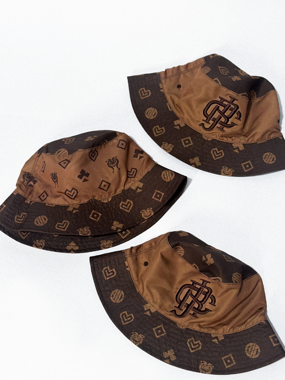 PRETZEL BUCKET HAT - DARK & LIGHT CHOCO
