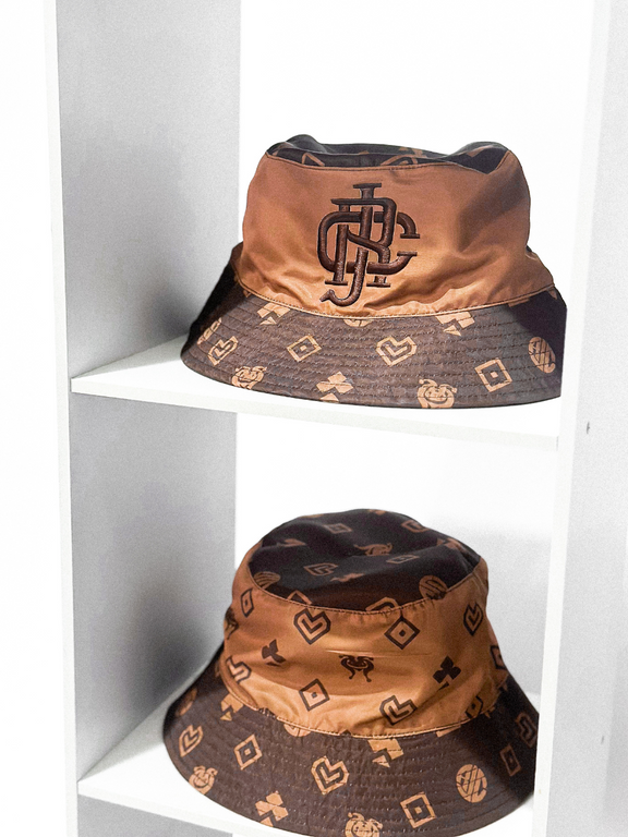 PRETZEL BUCKET HAT - DARK & LIGHT CHOCO