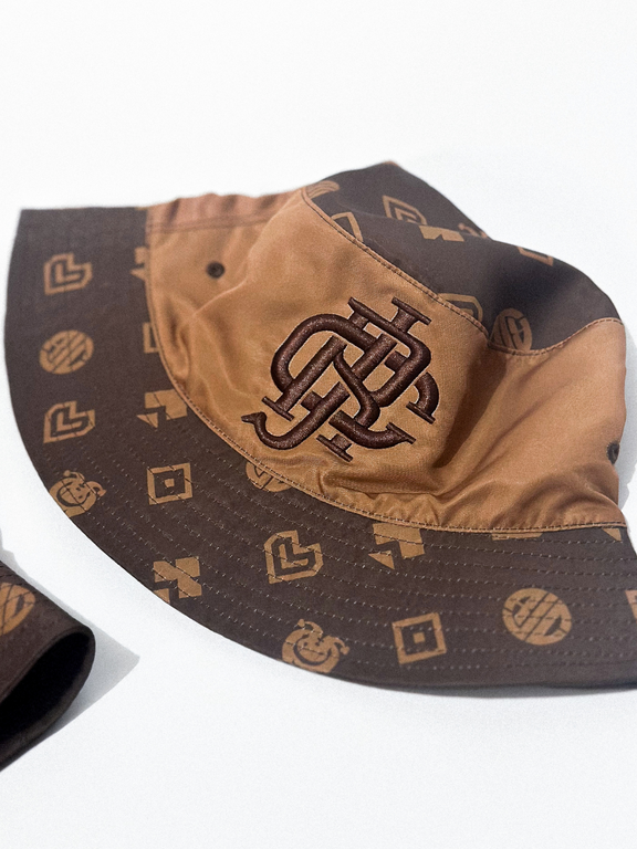 PRETZEL BUCKET HAT - DARK & LIGHT CHOCO