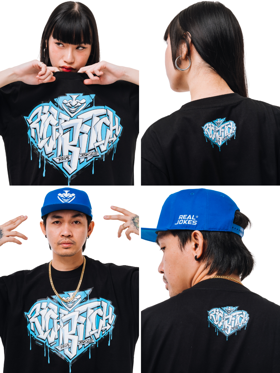 RICH BTCH - BLUE BLACK