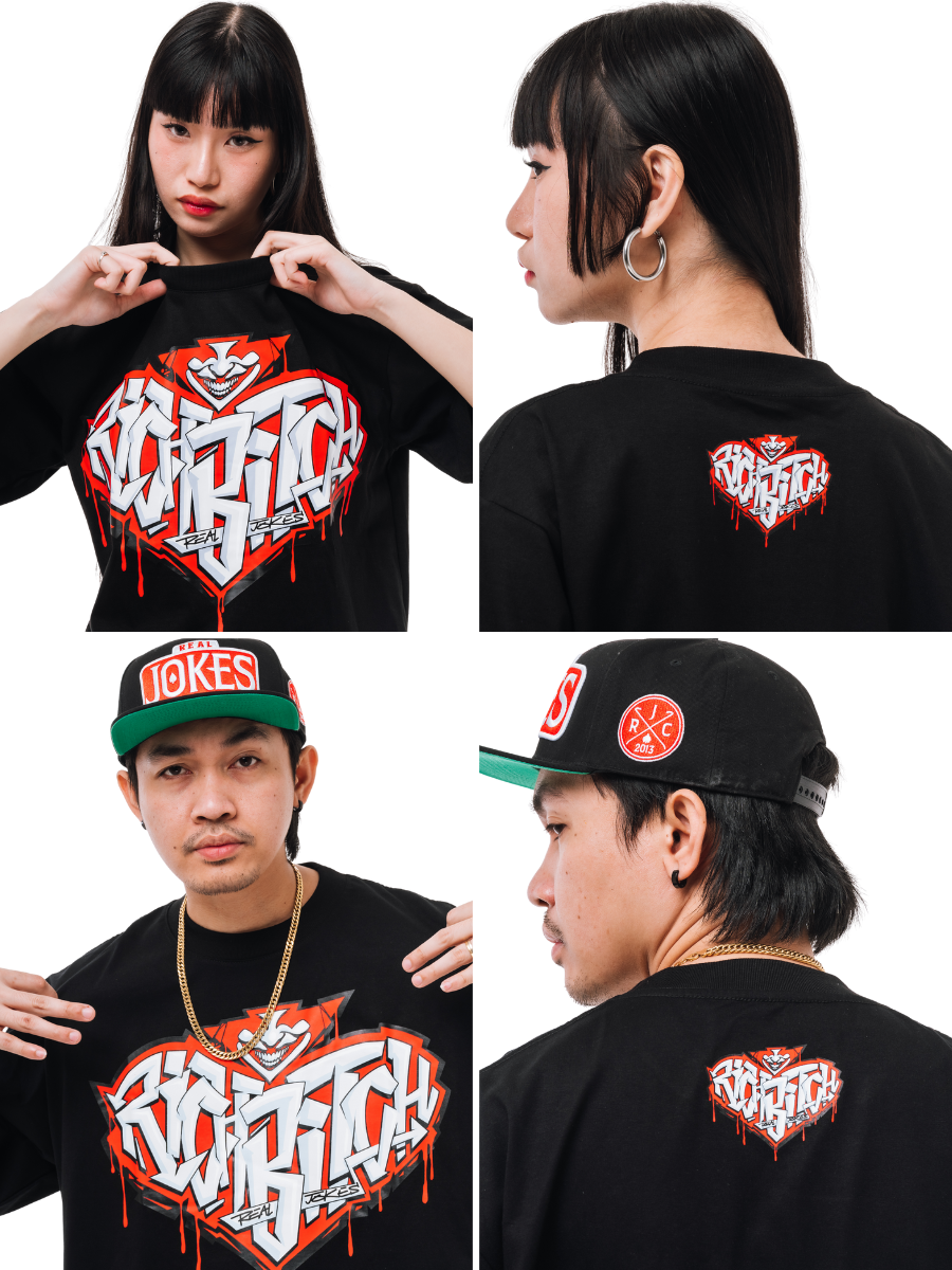 RICH BTCH - RED BLACK