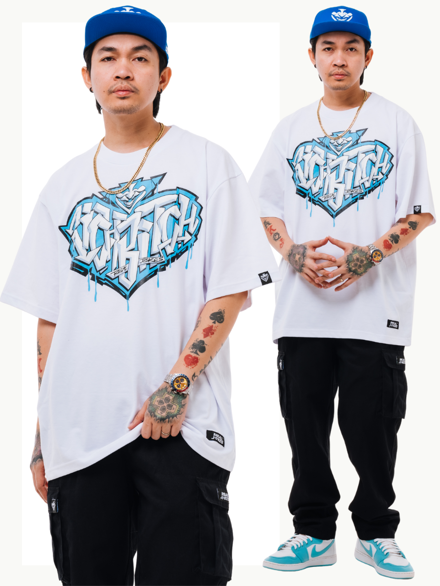 RICH BTCH - BLUE WHITE