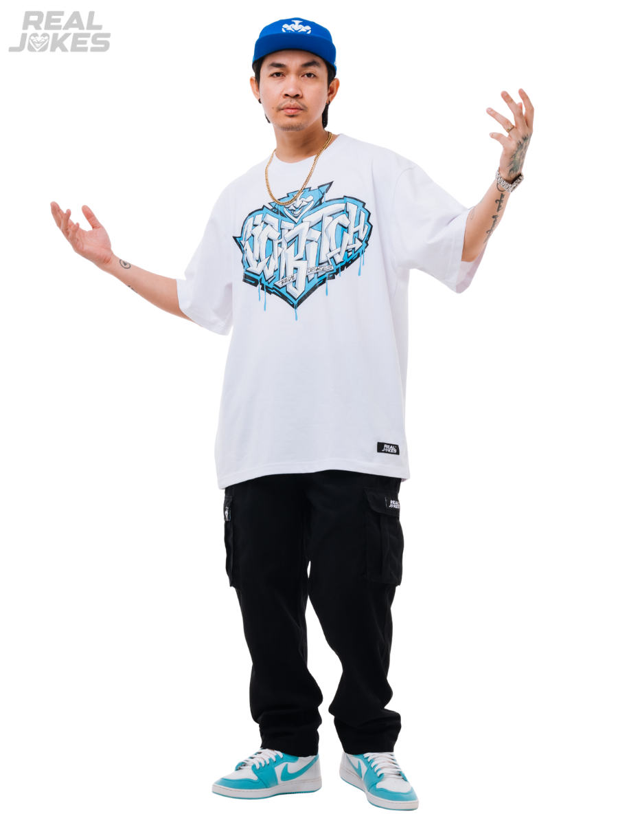 RICH BTCH - BLUE WHITE