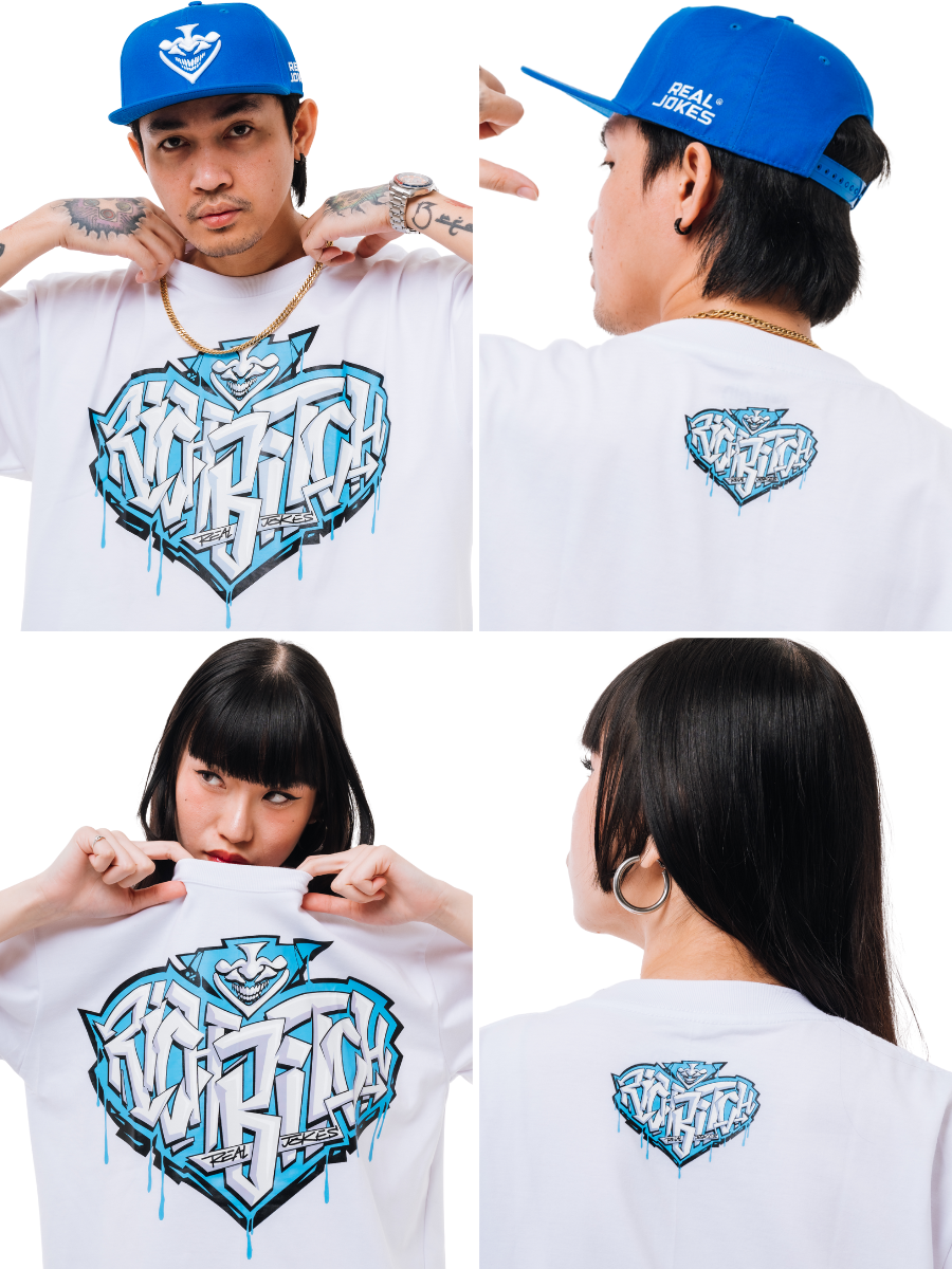 RICH BTCH - BLUE WHITE