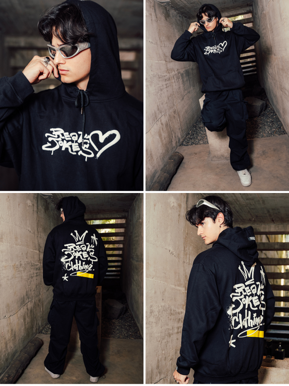 SPRITZ HOODIE - BLACK