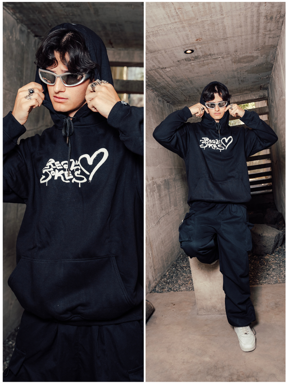 SPRITZ HOODIE - BLACK