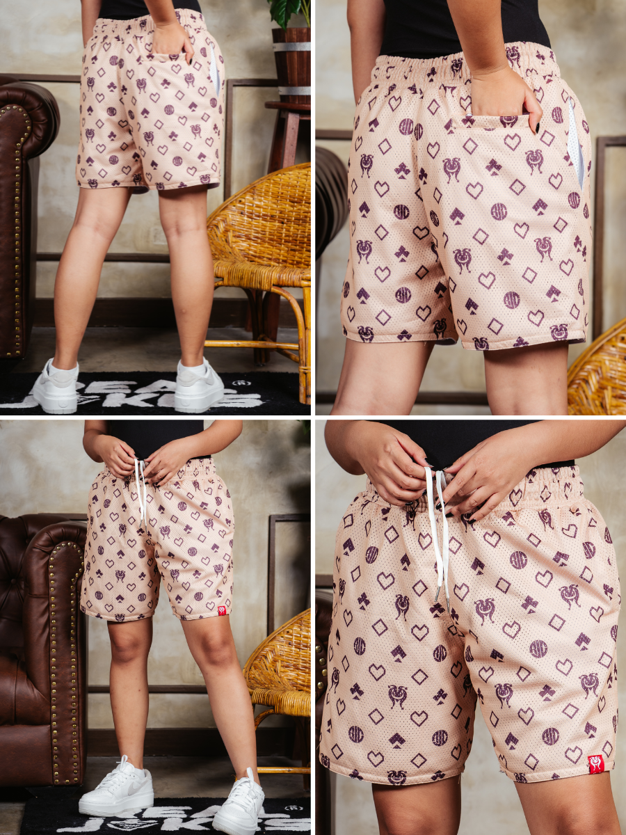 SYMBOLS BEIGE - MESH SHORT