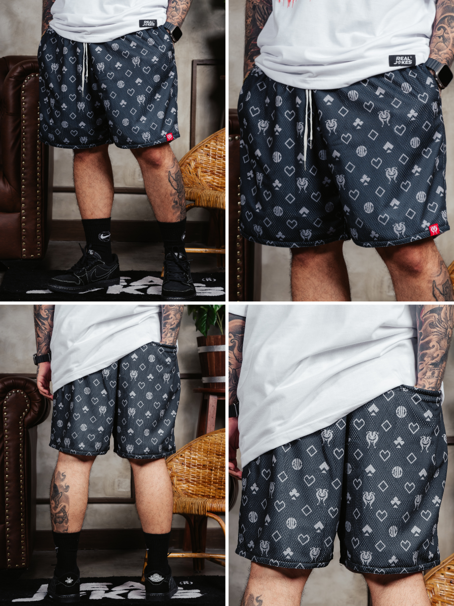 SYMBOLS BLACK - MESH SHORT