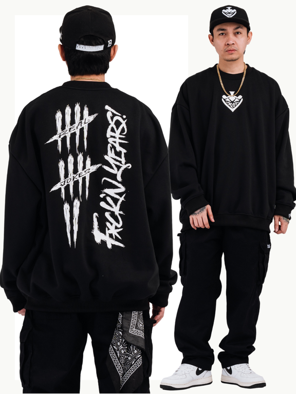 TALLY SWEATSHIRT - BLACK