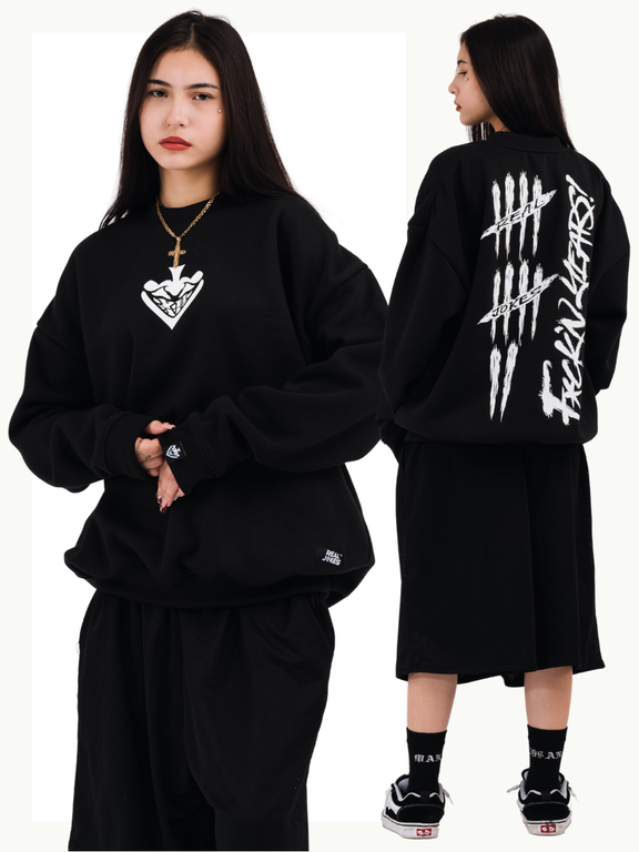 TALLY SWEATSHIRT - BLACK