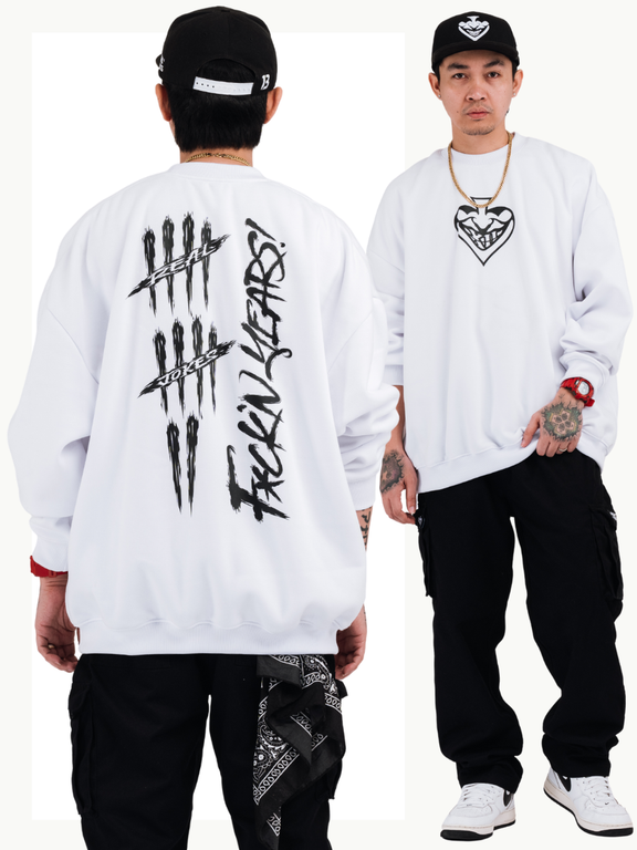 TALLY SWEATSHIRT - WHITE